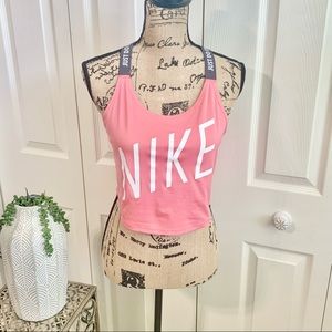 Nike crop tank salmon pink
